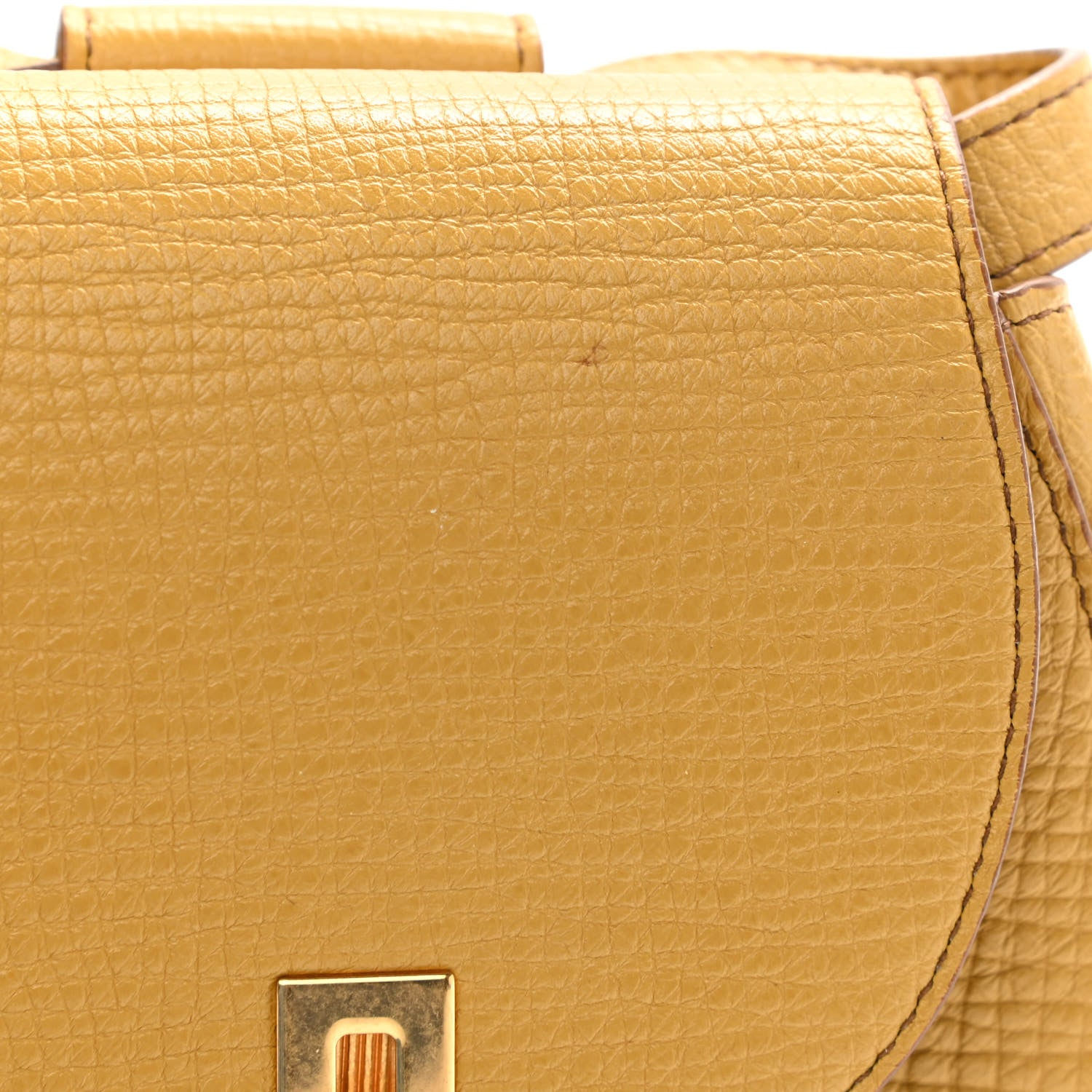 Bottega Veneta Palmellato Calfskin Rounded Belt Bag Butterscotch 18 of 21