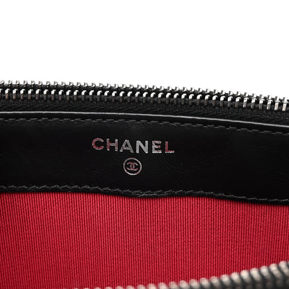 Chanel Aged Calfskin Quilted Small Gabrielle Clutch With Chain Black 8 of 11
