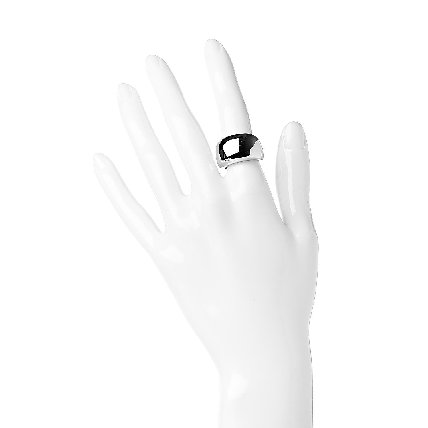 Cartier 18K White Gold Nouvelle Vague Dome Ring 51 5.75 2 of 4