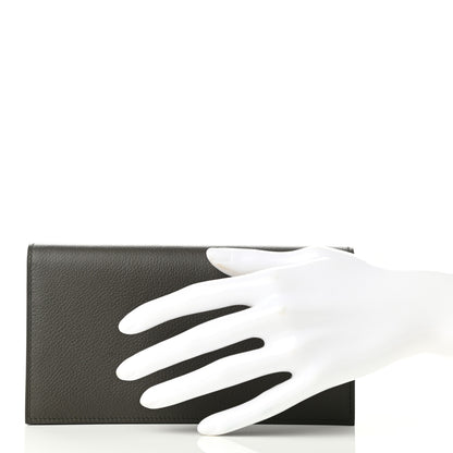 Hermes Evercolor Citizen Twill Long Wallet Vert De Gris 2 of 9