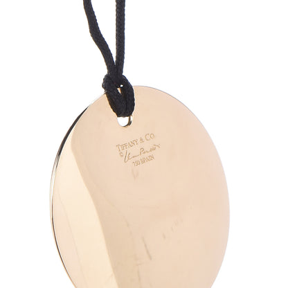 Tiffany 18K Yellow Gold Elsa Peretti Round Pendant Necklace 4 of 4