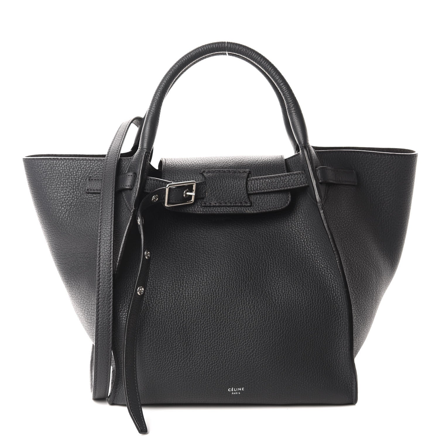 Celine Supple Grained Calfskin Small Long Strap Big Bag Anthracite 1 of 10
