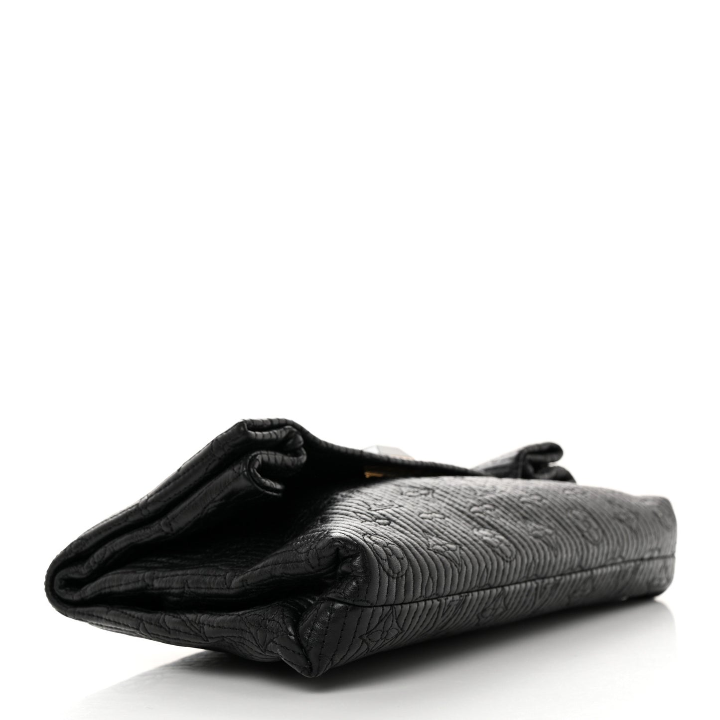 Calfskin Quilted Monogram Altair Clutch Black