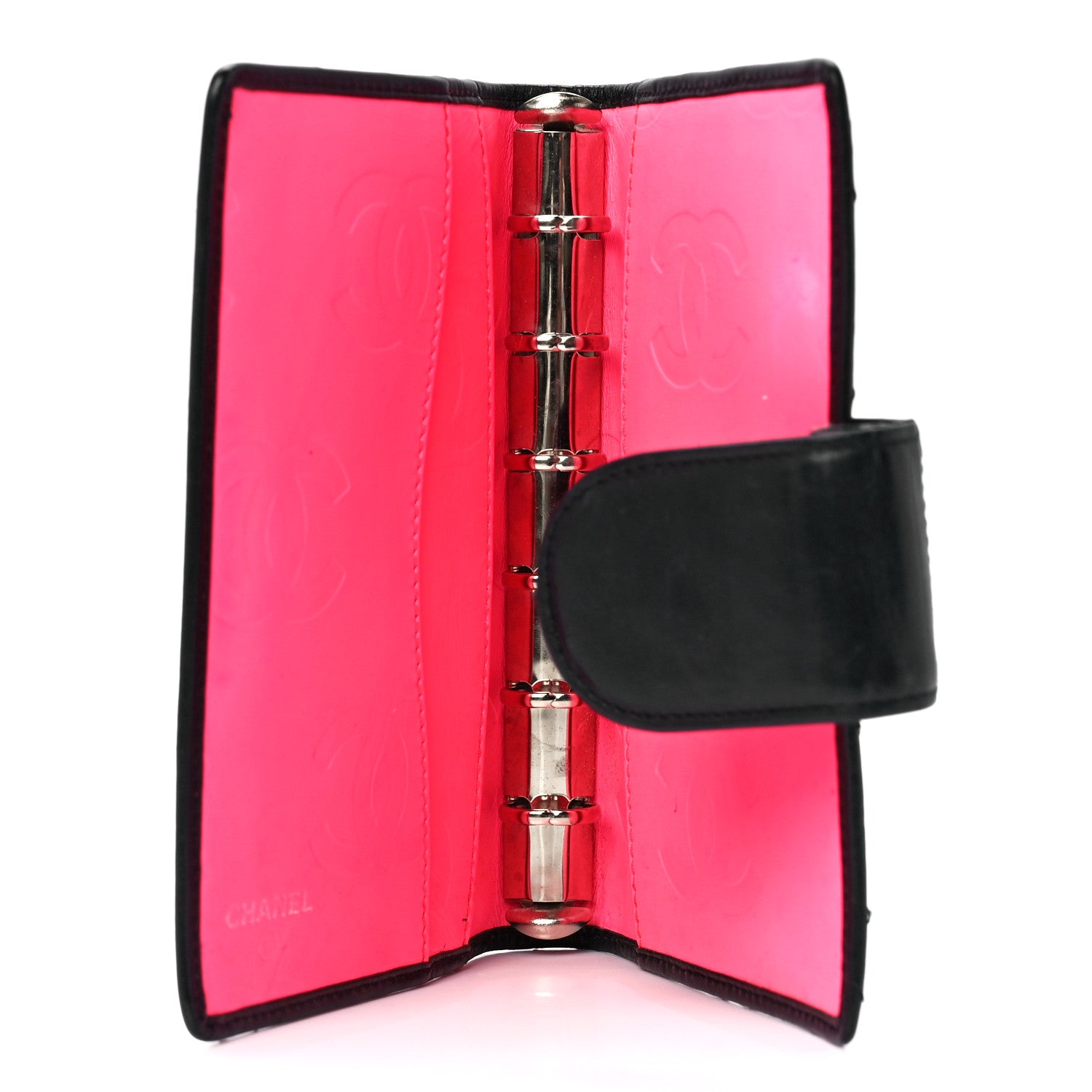 Chanel Calfskin Quilted Small Cambon Agenda Planner Black 5 of 14