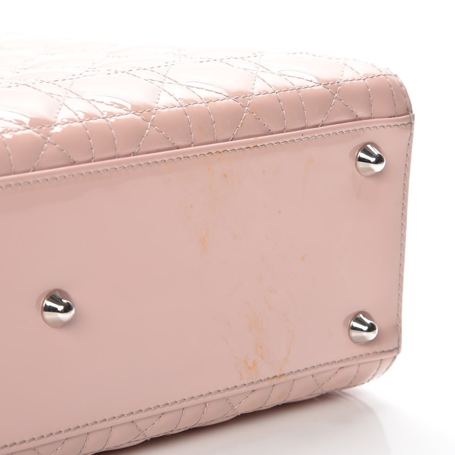 Christian Dior Patent Cannage Large Lady Dior Light Pink 9 of 11