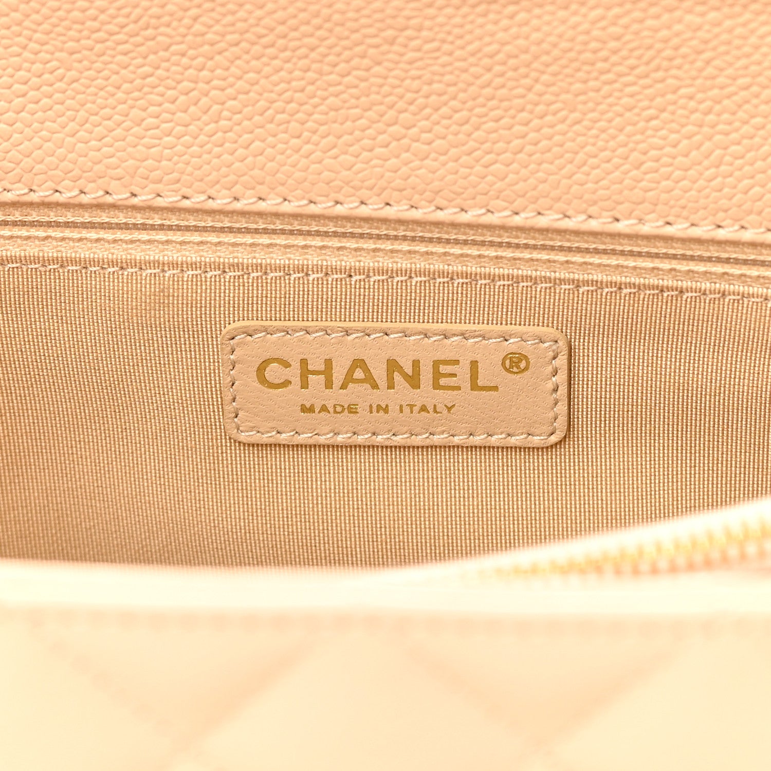 Chanel Caviar Quilted Grand Shopping Tote GST Beige Clair 6 of 17