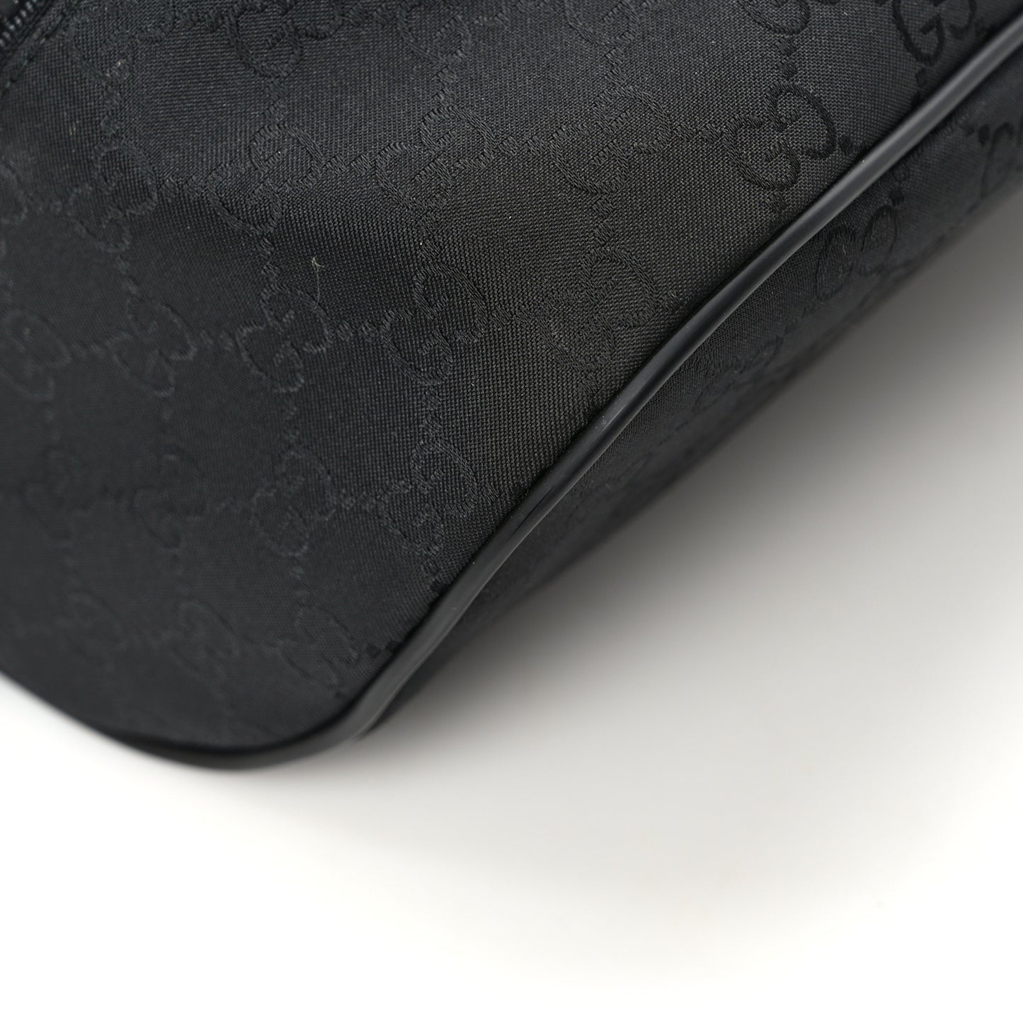 Nylon Monogram Fanny Pack Belt Bag Black