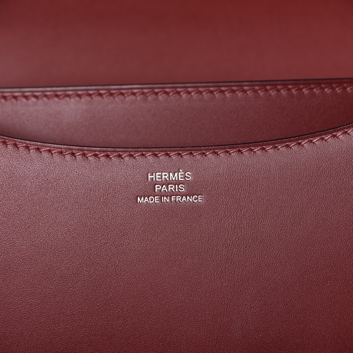 Hermes Veau Monsieur Constance 18 Rouge H 8 of 21