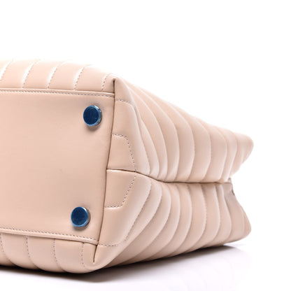 Saint Laurent Calfskin Y Quilted Monogram Large Loulou Shopper Nude Powder 13 of 15