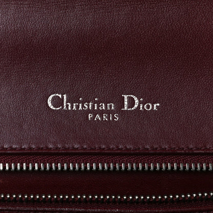 Christian Dior Tweed Calfskin Medium Diorama Flap Bag Burgundy Multicolor 6 of 32
