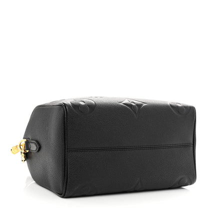 Louis Vuitton Empreinte Monogram Giant Speedy Bandouliere 25 Black 4 of 9