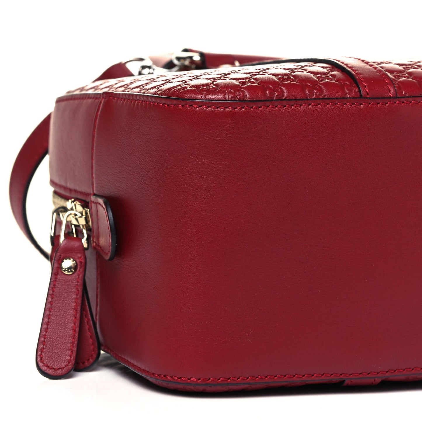 Soft Microguccissima Medium Crossbody Bag Rosso