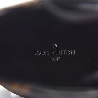 Louis Vuitton Suede Calfskin Monogram LV Black Heart Laureate Platform Desert Boots 36 Black 7 of 7