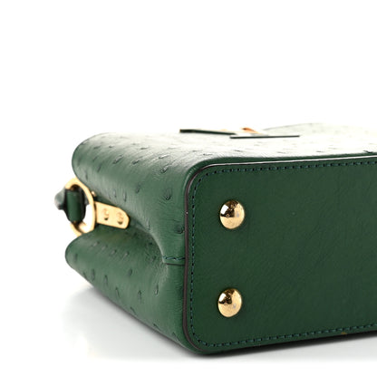 Louis Vuitton Ostrich Capucines Mini Mint 8 of 10