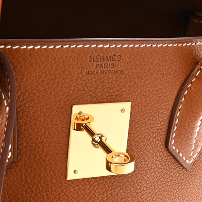 Hermes Natural Barenia Faubourg Birkin 30 Fauve 6 of 11