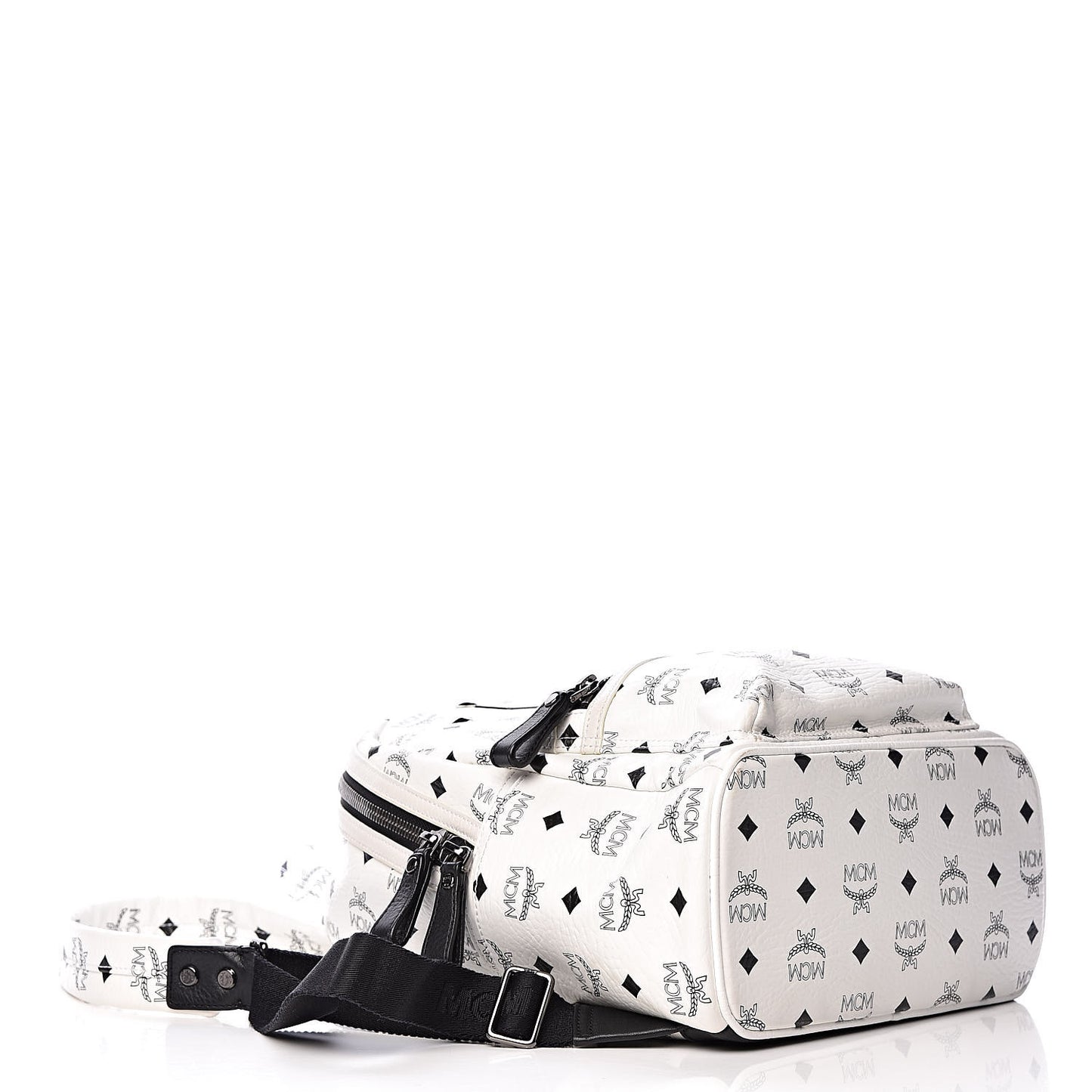 Visetos Small Sprinkle Stud Stark Backpack White