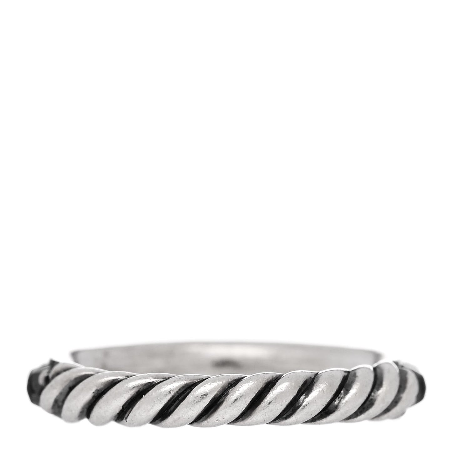 Sterling Silver Hematine Cable Berries Ring 52 6