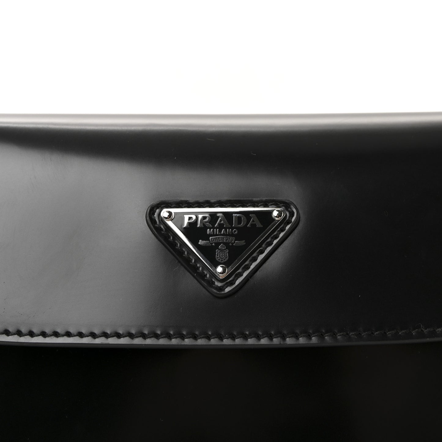 Spazzolato Cleo Flap Shoulder Bag Black