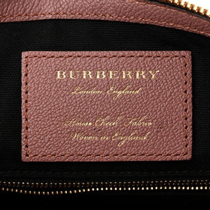 Burberry Soft Grain Calfskin House Check Small Helmsley Crossbody Dusty Pink 6 of 10