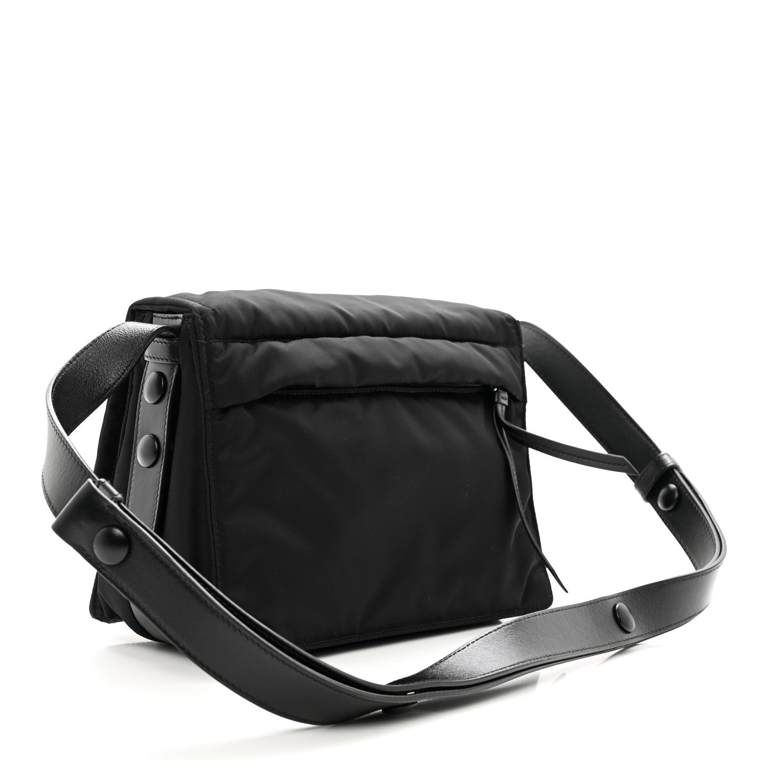 Prada Re-Nylon Vitello Padded Small Flap Shoulder Bag Black 3 of 11