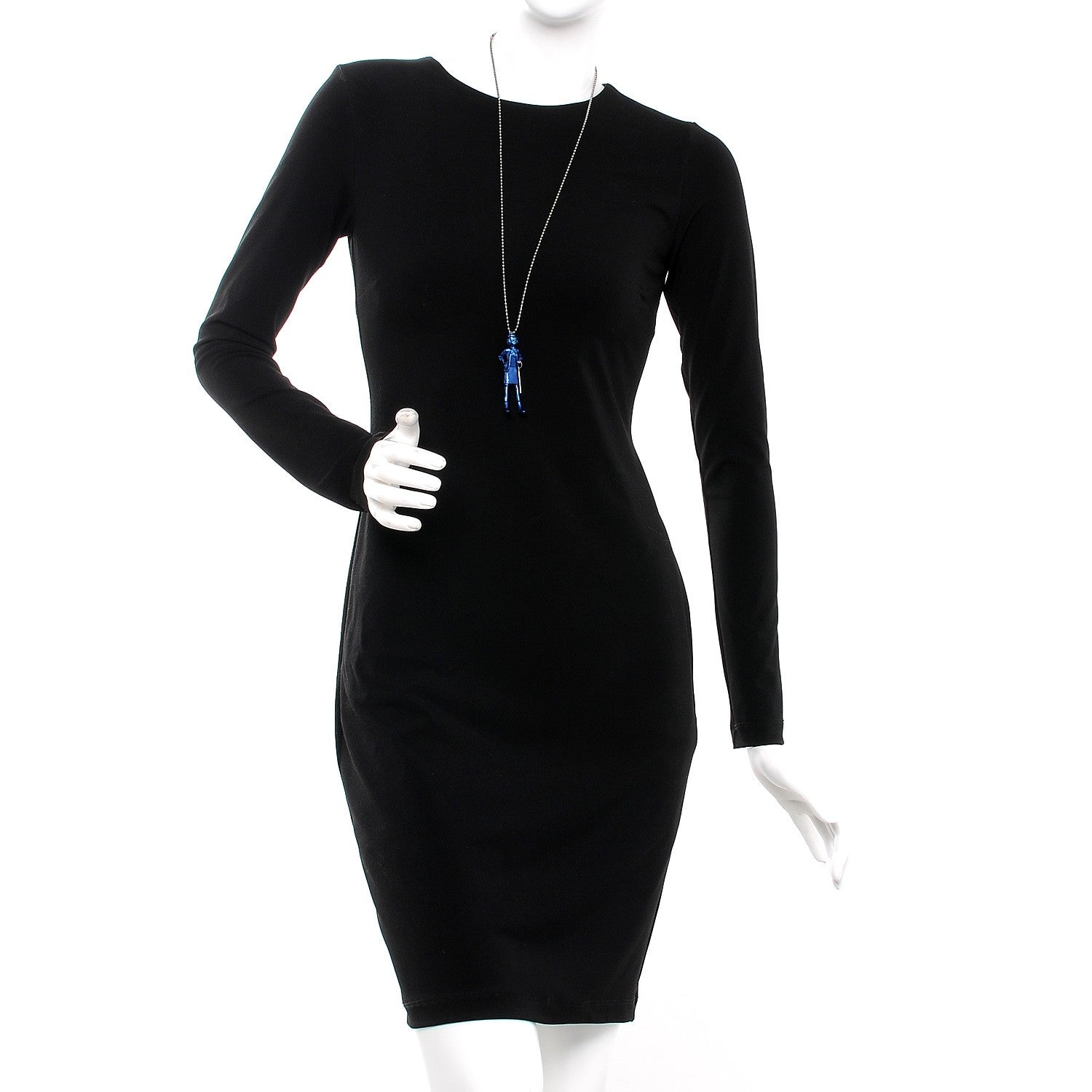 Chanel Madame Coco Figurine Necklace Blue 2 of 12