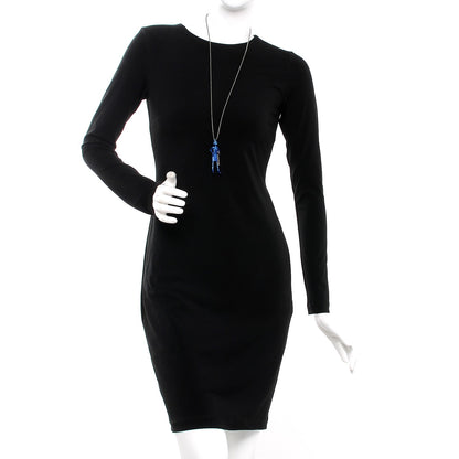 Chanel Madame Coco Figurine Necklace Blue 2 of 12