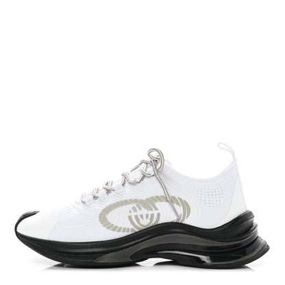 Gucci Technical Knit Fabric Waves Womens Gucci Run Sneakers 38.5 Great White Thunder 1 of 8