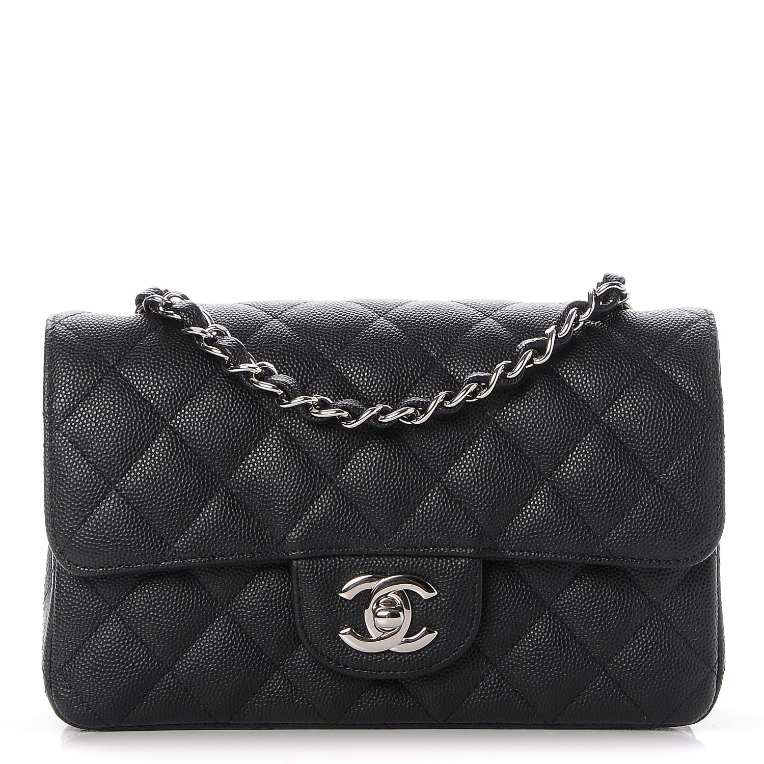 Chanel Iridescent Caviar Quilted Mini Rectangular Flap Black 1 of 8