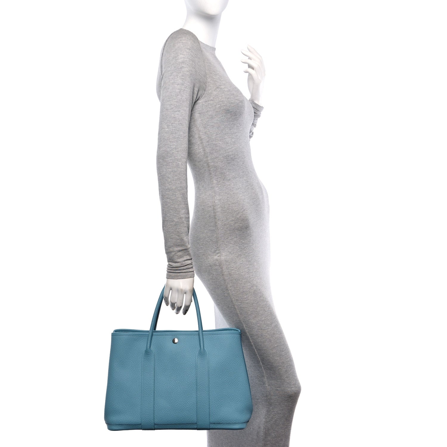 Hermes Vache Country Garden Party 36 MM Bleu Saint Cyr 2 of 10