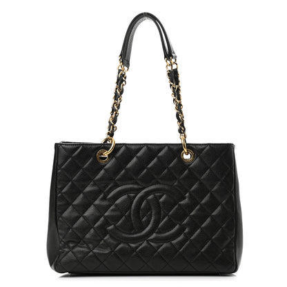 Chanel Caviar Quilted Grand Shopping Tote GST Black 1 of 10