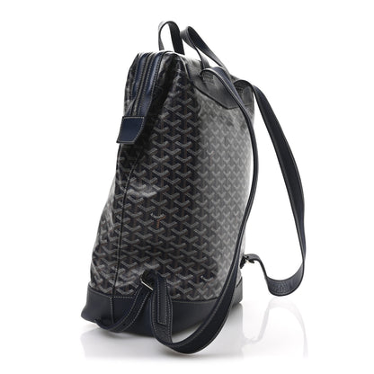 Goyard Goyardine Calfskin Cisalpin Backpack Navy Blue 3 of 10