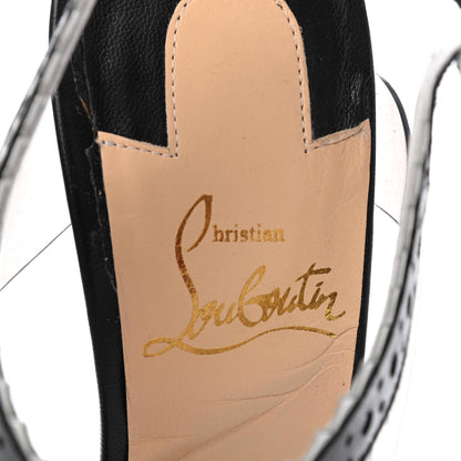 Christian Louboutin Patent Kid PVC Chouette 100 Pumps 37.5 Black 13 of 24