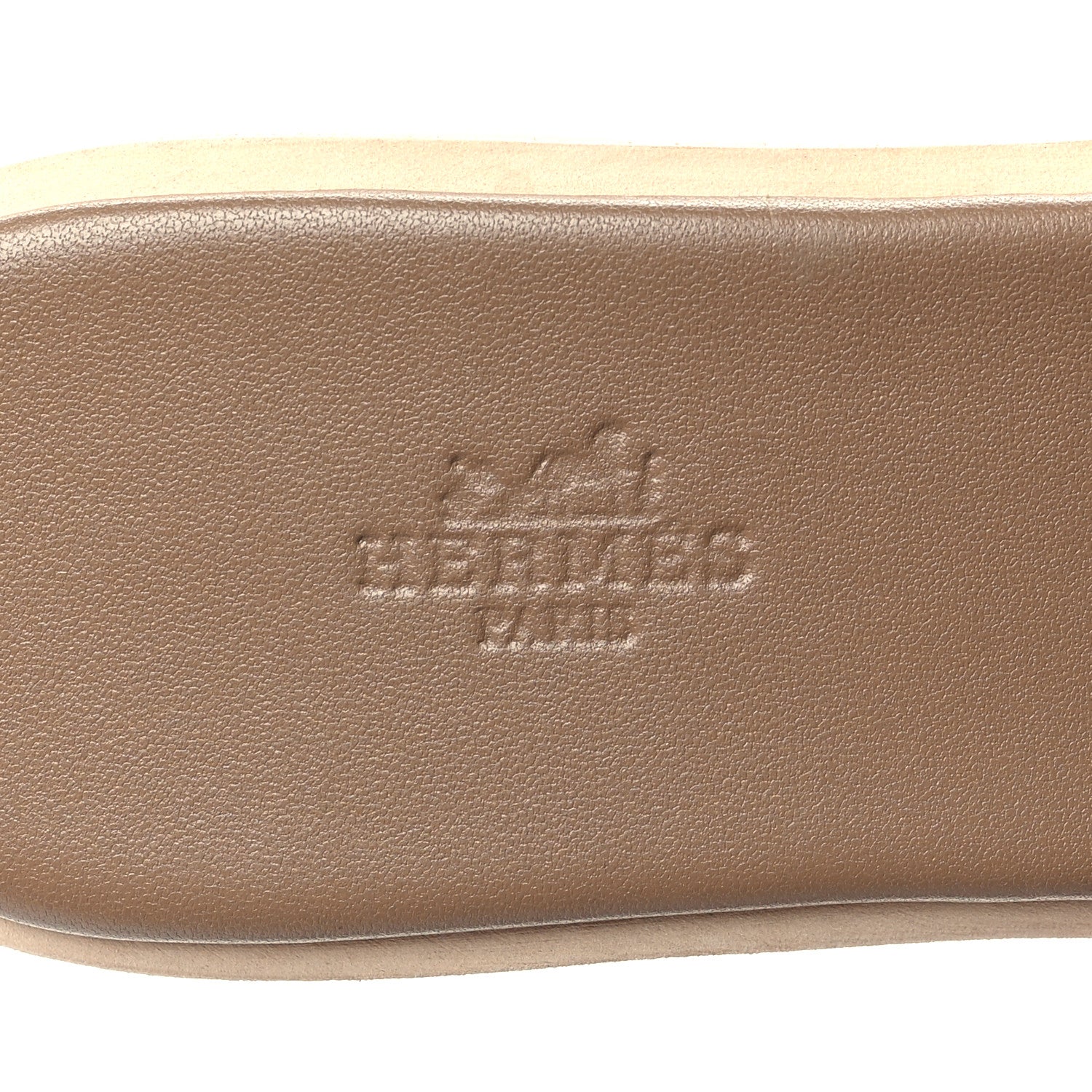 Hermes Calfskin Cork Eze 30 Sandals 38 Marron Glaise 8 of 9