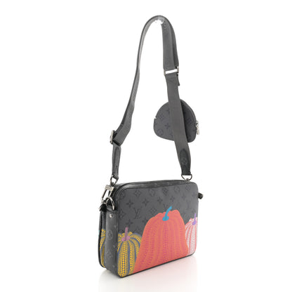 Louis Vuitton LV x YK Monogram Eclipse Reverse Pumpkin Trio Messenger 3 of 9