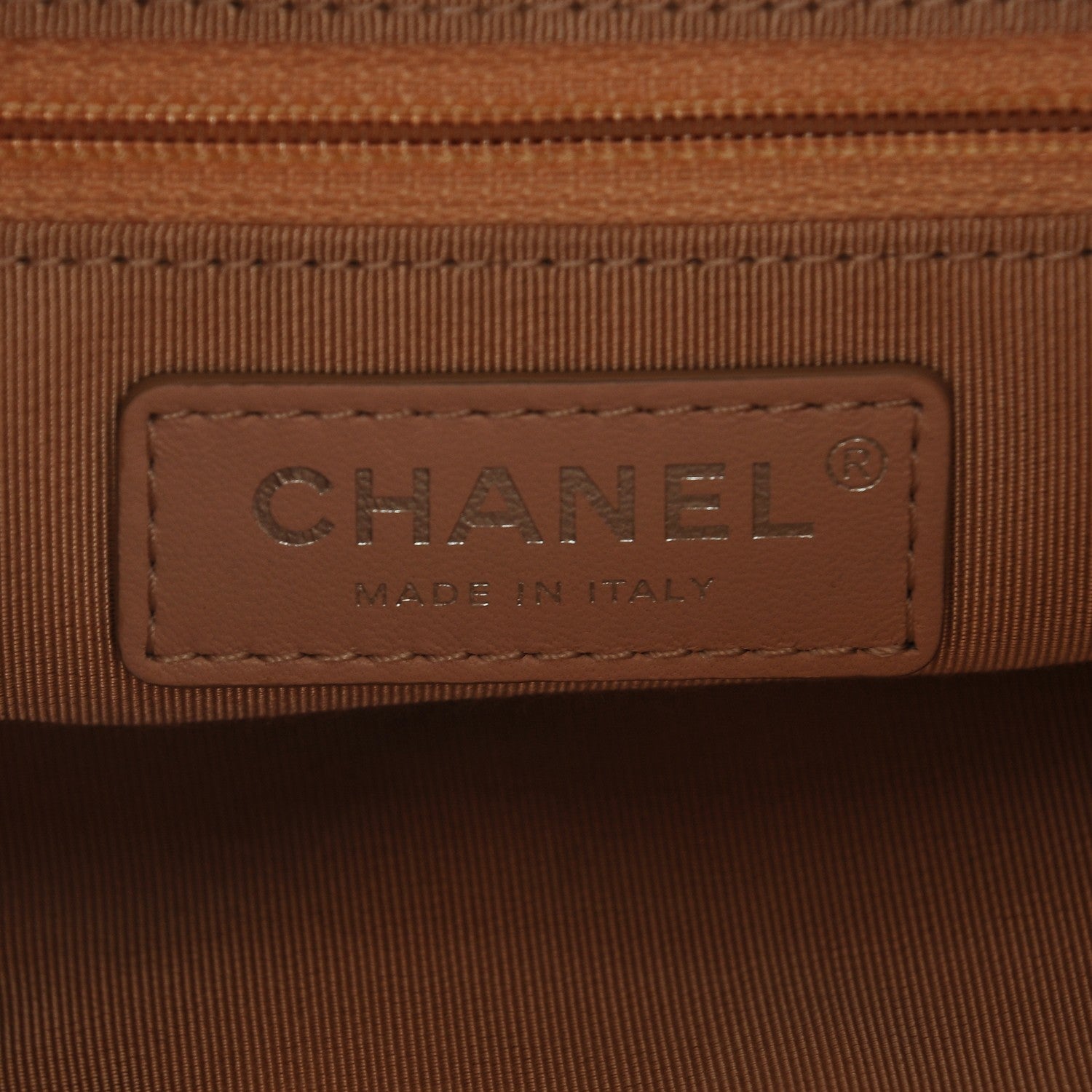 Chanel Lambskin Quilted Grip Clutch Nude 6 of 7