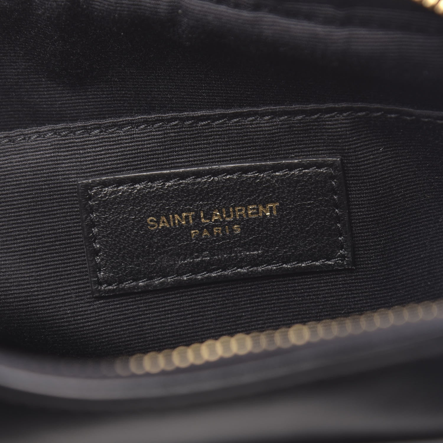 Saint Laurent Calfskin Matelasse Monogram Lou Camera Bag Black 6 of 10