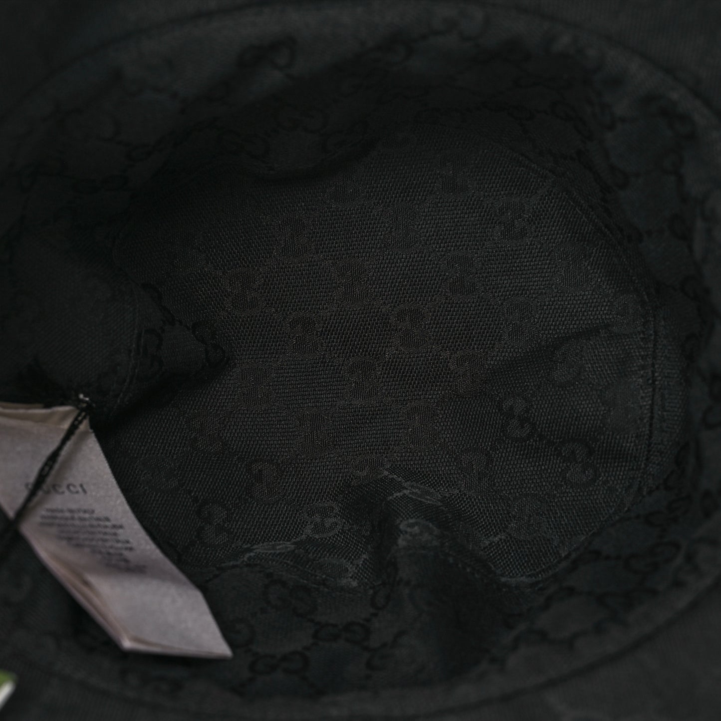 Wool Nylon GG Monogram Reversible Bucket Hat L Black Grey