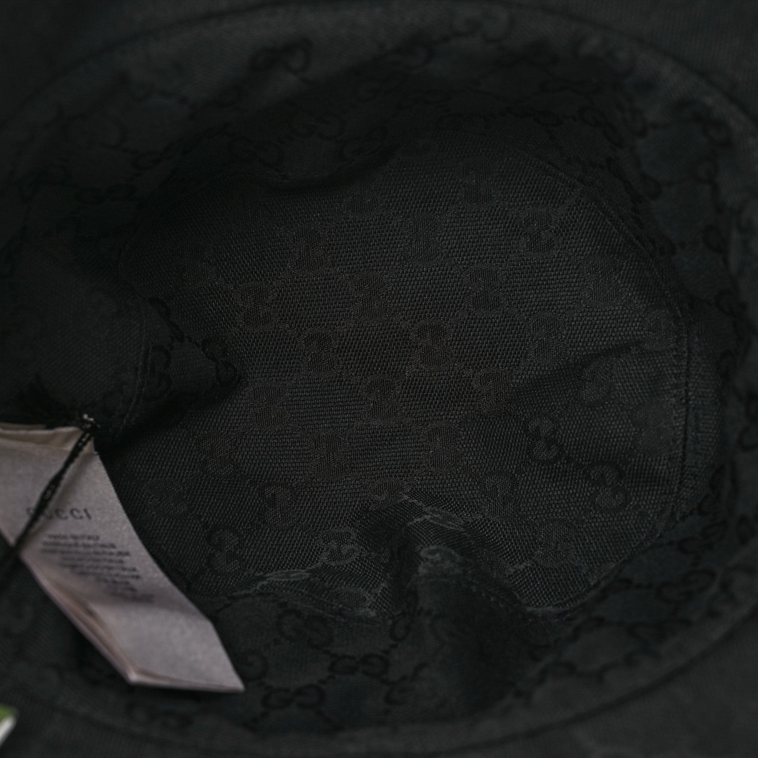 Gucci Wool Nylon GG Monogram Reversible Bucket Hat L Black Grey 12 of 18