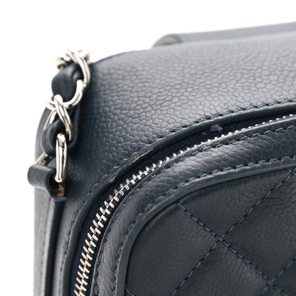 Chanel Caviar Quilted Mini CC Box Camera Bag Dark Blue 11 of 11