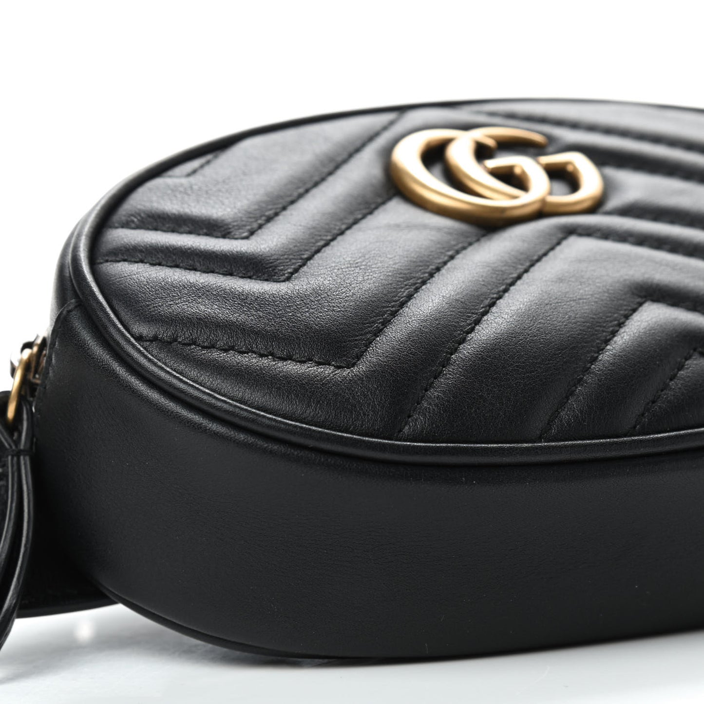 Calfskin Matelasse GG Marmont Belt Bag 75 30 Black