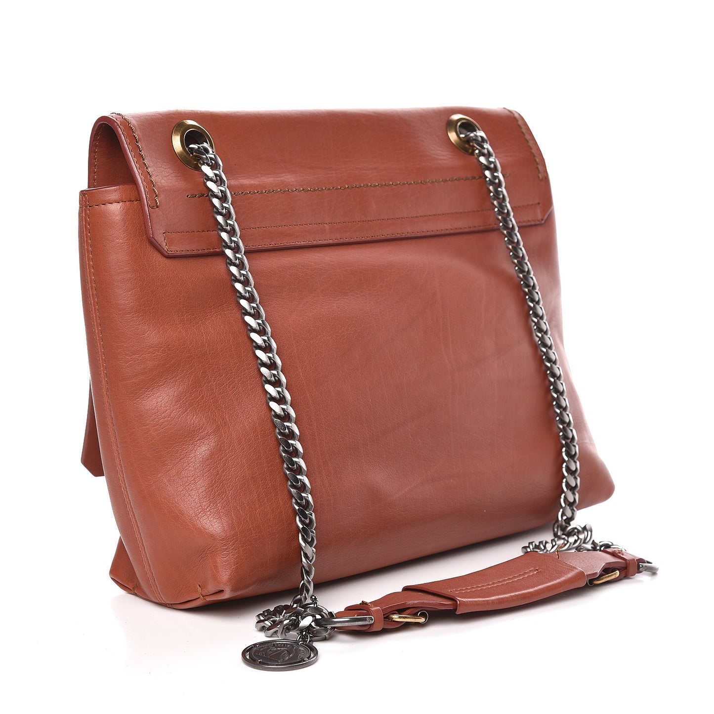 Calfskin Medium Happy Shoulder Bag Beige