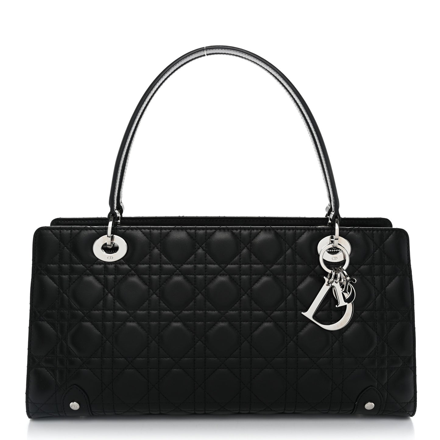 Lambskin Cannage Soft East West Tote Black