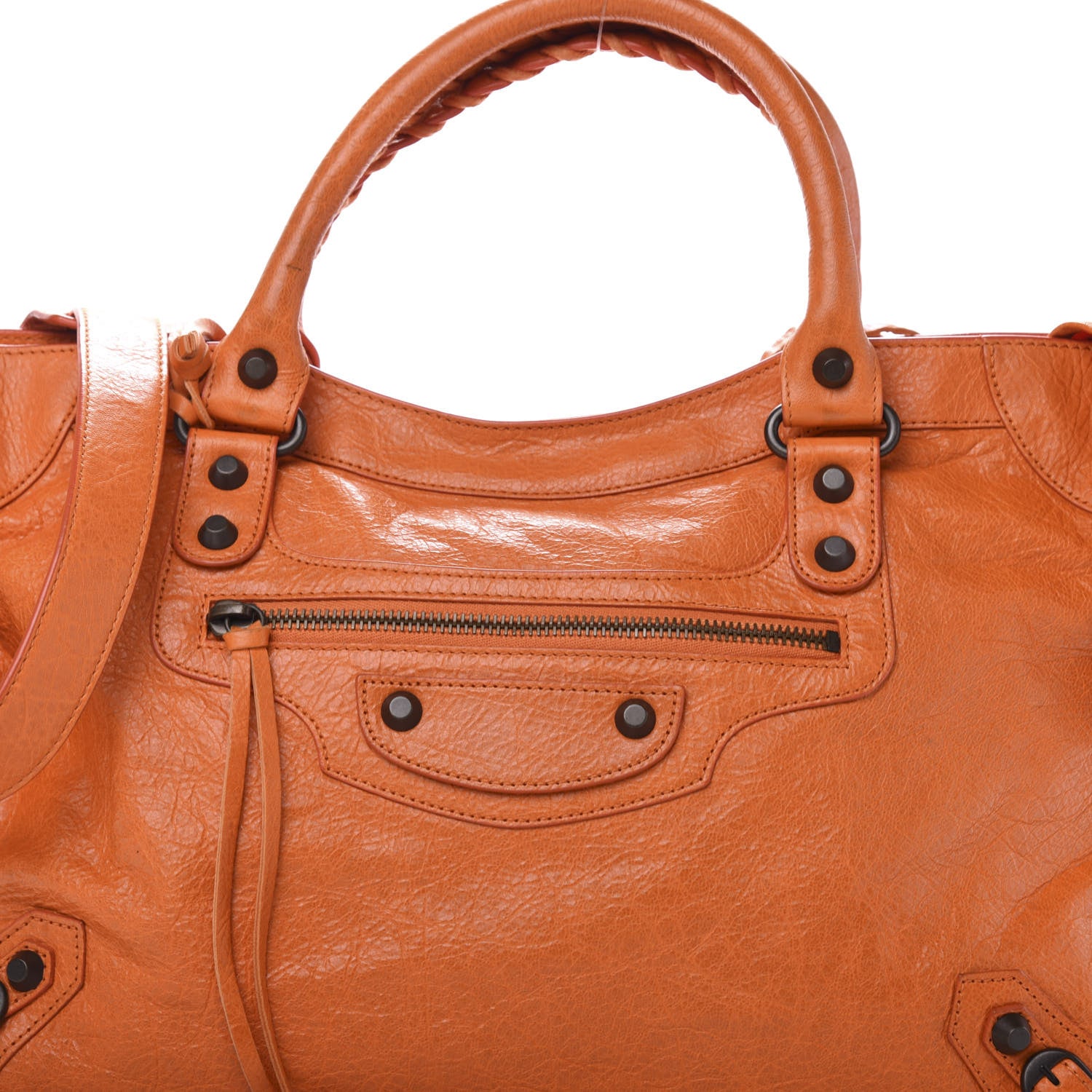 Balenciaga Agneau Classic Hardware City Tangerine 12 of 12