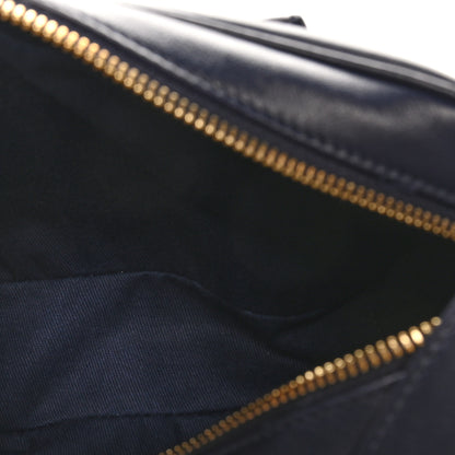Salvatore Ferragamo Calfskin Gancio Small Camera Case Navy 5 of 9
