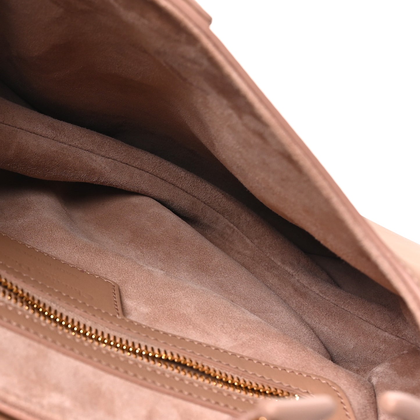Ultra Matte Calfskin Saddle Bag Blush