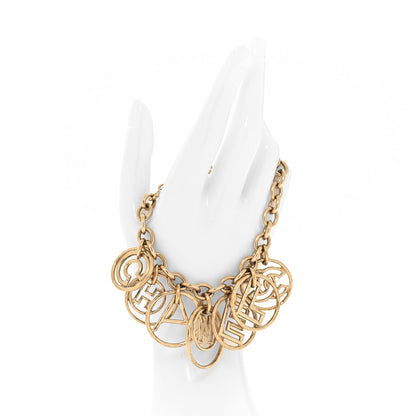 Chanel Hoop Cuba Logo Bracelet Gold 2 of 4