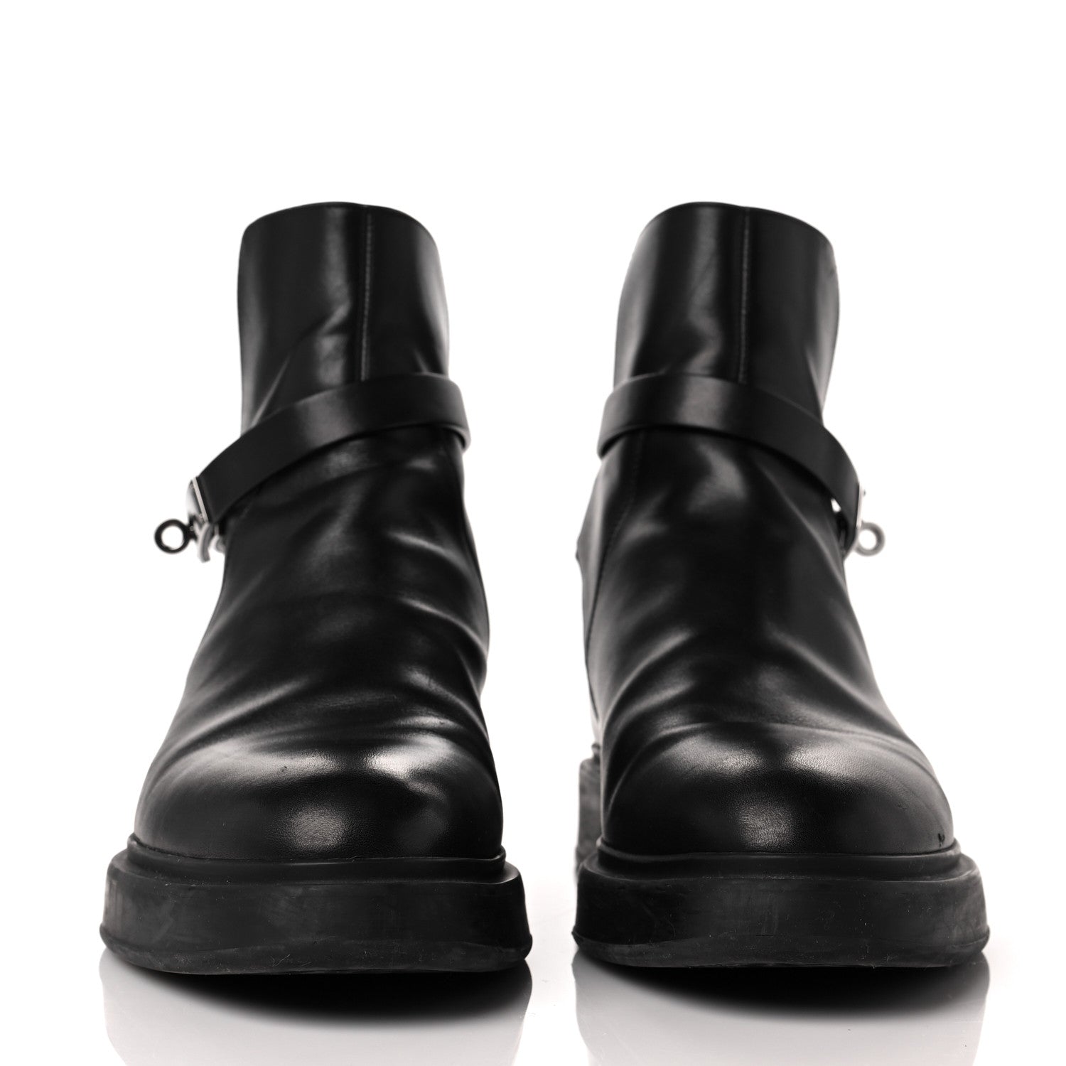 Hermes Calfskin Veo Ankle Boots 41.5 Black 2 of 8
