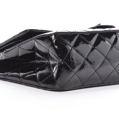 Chanel Distressed Patent Quilted 2.55 Reissue 227 Flap Black 14 of 16
