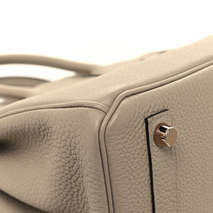 Hermes Togo Birkin 25 Gris Tourterelle 11 of 13