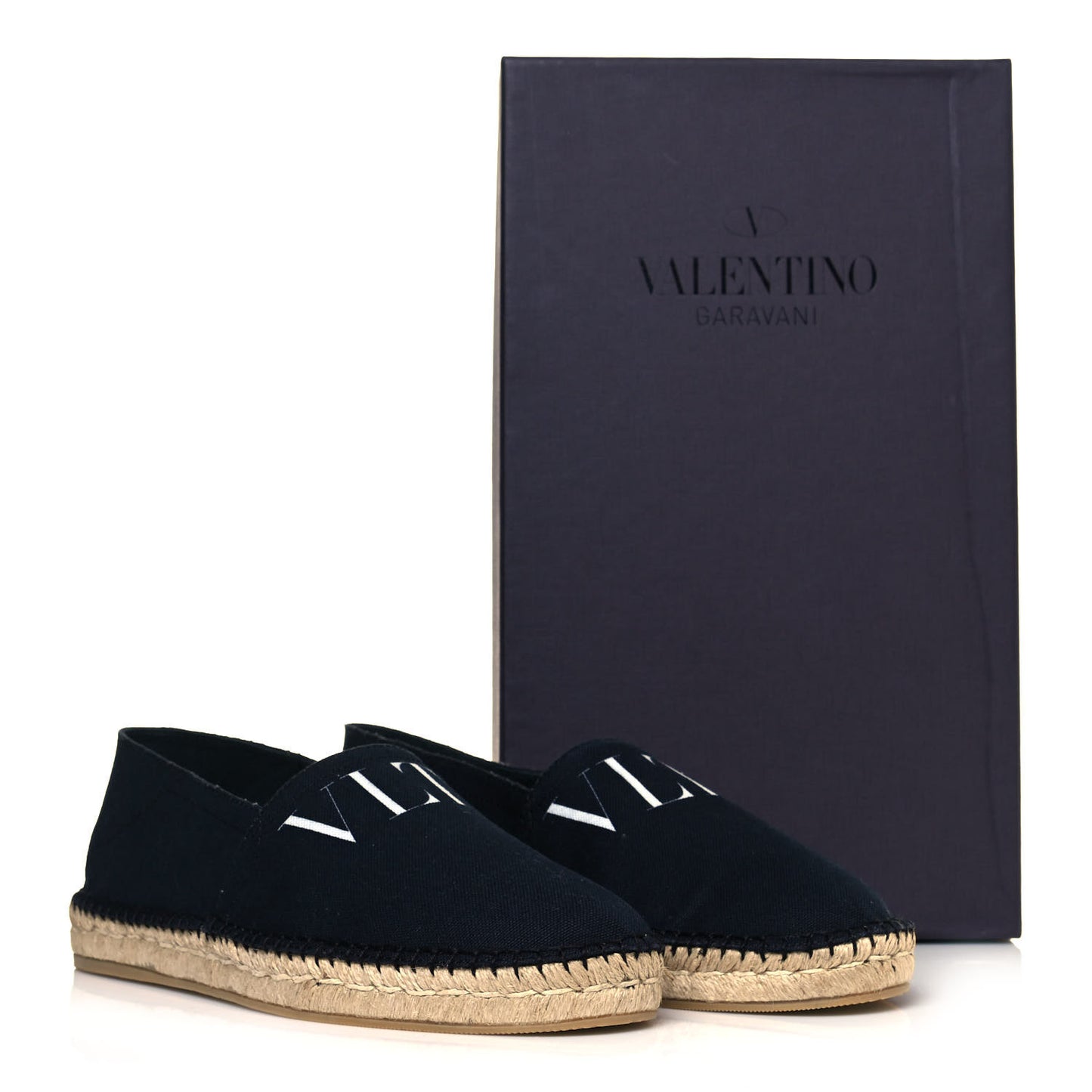 Canvas Mens VLTN Espadrilles 42 Black